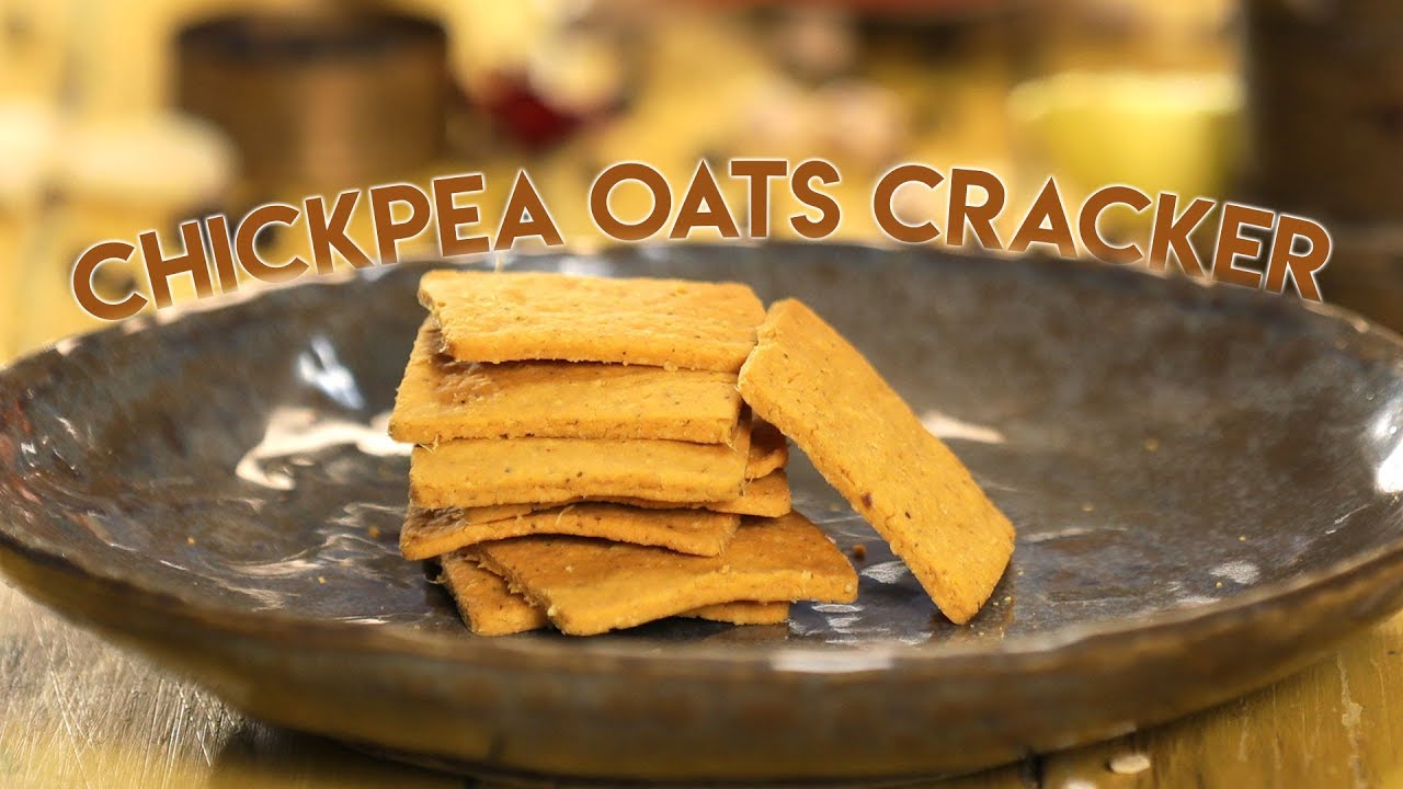 Healthy Oats Chickpea Crackers | Healthy Diwali Snack Recipe