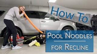 How to Use a Pool Noodle or Rolled Towel to Adjust the Recline Angle of a RearFacing Carseat