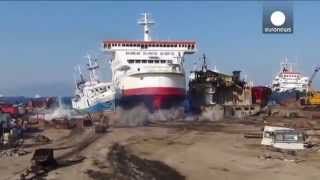 Final Destination Ferry Crashes Into Ship Breaking Yard In Turkey