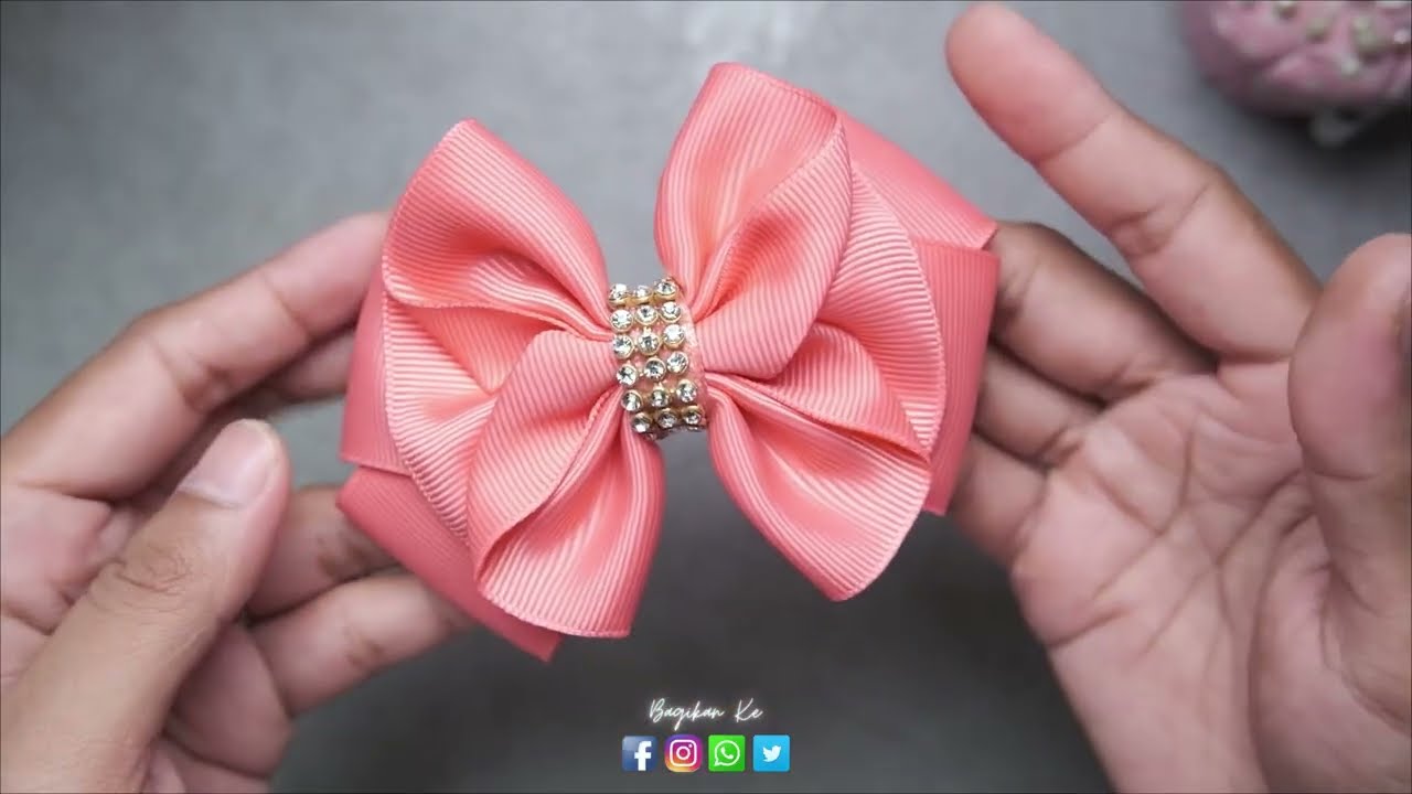 🎀 Ruffle ribbon bow 🎀 - YouTube