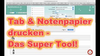 Video voorbeeld van "Tabulatur & Noten Blätter so direkt ausdrucken!"