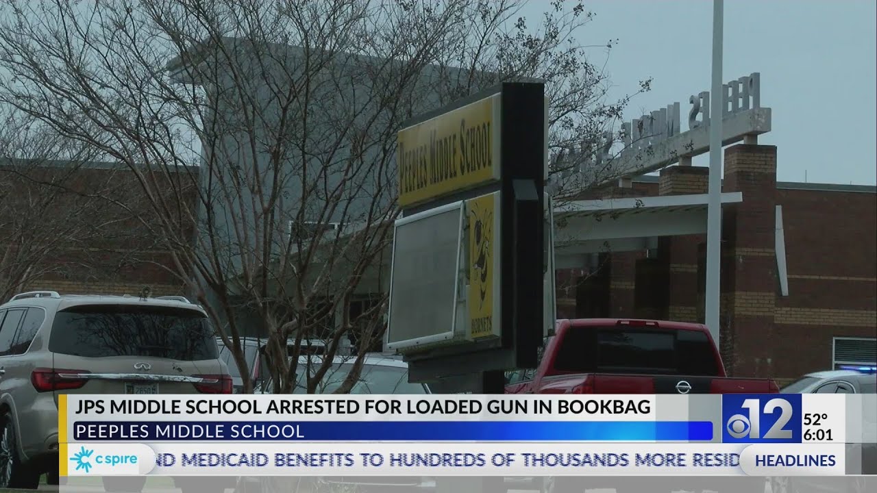 Jackson middle school student arrested after gun found in backpack ...