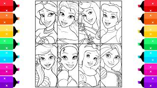 Disney Princess Coloring Pages for Kids Coloring Every Princess