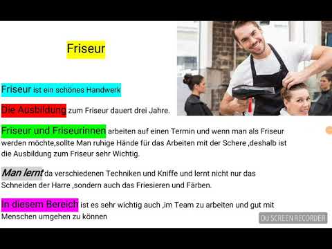 Update New Telc ..Friseur (B1.B2 berüflich) prüfung Beschreibung , Vor-Nachteile مهنة الحلاق شرح مهن