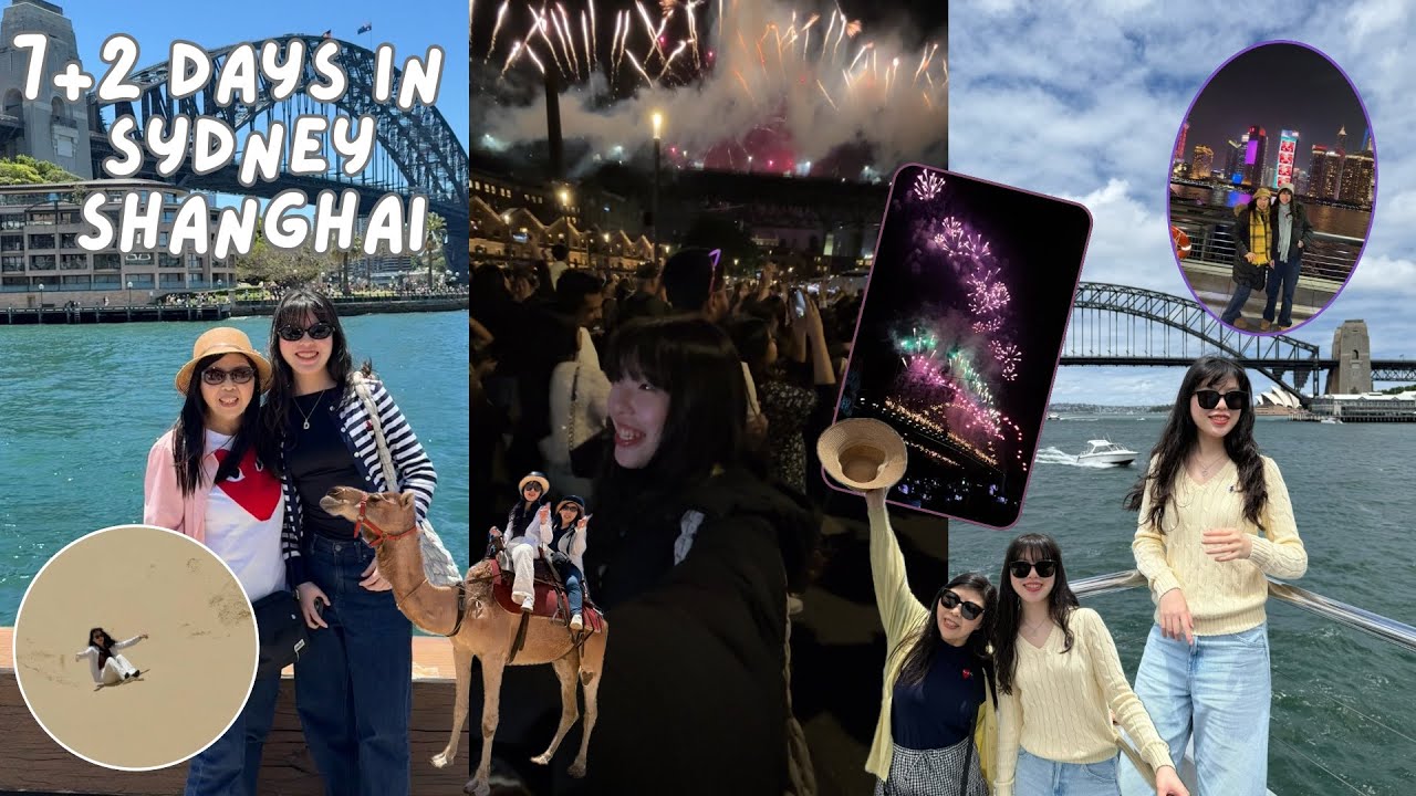 雪梨跨年🇦🇺|煙火有夠壯觀|沒想到澳洲居然也能騎駱駝🐫|不像夏天的南半球|上海真的待不夠啦