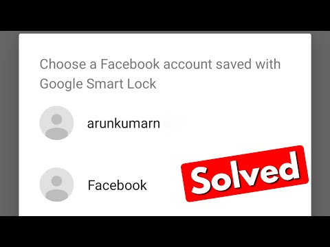 How to remove Google Smart Lock Facebook in android mobile 2022