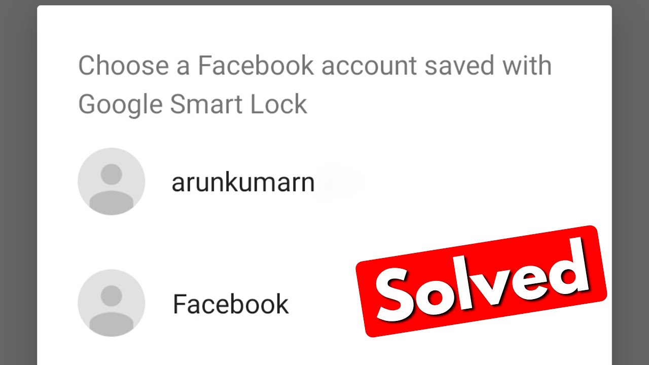 How to remove Google Smart Lock from Facebook & Instagram?