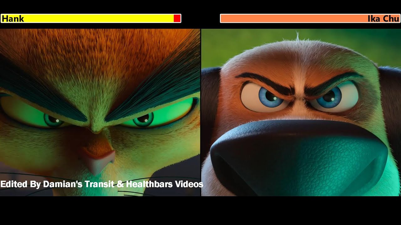 Paws of Fury: The Legend of Hank (2022) Final Battle with healthbars (2/2)