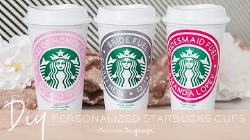 Personalized Starbucks Cups With Cricut