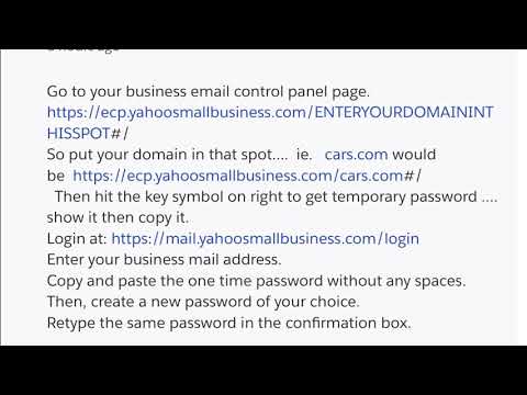 Yahoo Small Business Email Fix