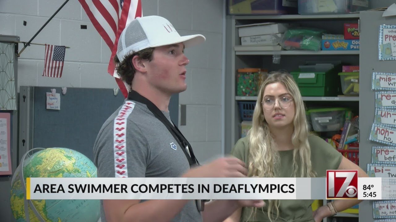 Durham competitor in Deaf Olympics returns to previous school to inspire students