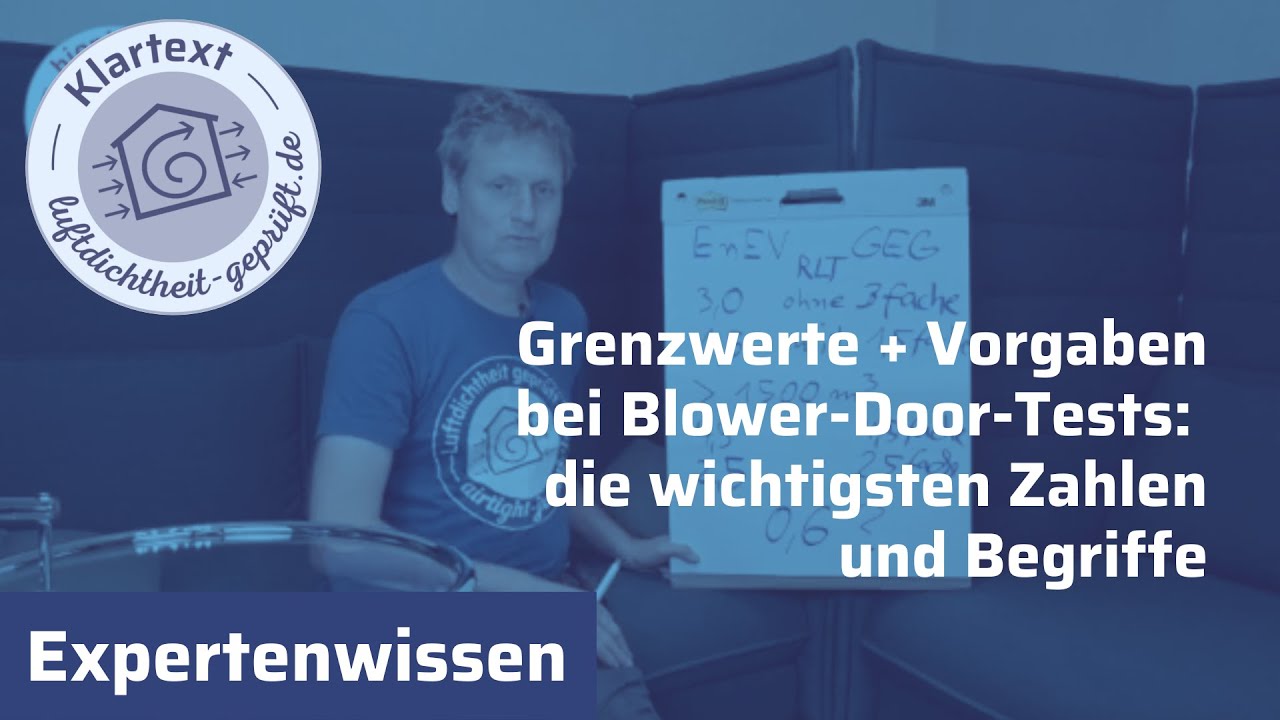 Grenzwerte bei Blower-Door-Tests: was die Normen und Gesetze 
