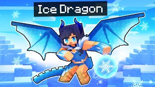 Playing as the ICE DRAGON in Minecraft! screenshot 4