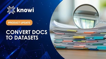 Turn Documents into Datasets | AI Docs as a Datasource in Knowi