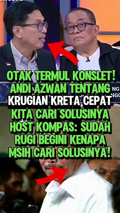 THIS IS BAD, TERMUL!! ANDI AZWAN ON THE LOSSES OF HIGH-SPEED TRAIN, WHOSH, WE'RE LOOKING FOR A SO...