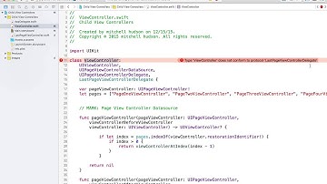 6 PageViewController Page Protocol and Delegate