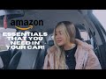 WHAT'S IN MY CAR!? CLEAN MY CAR WITH ME :) | Amazon Car Essentials