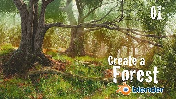 How To Create Beautiful Realistic Forest Environment   Blender 3D Environment