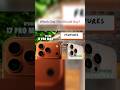 Iphone 17 Pro Max VS Iphone 16 Pro Max Features