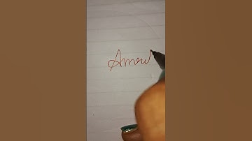 Amrita name signature #calligraphy #handwriting #shorts