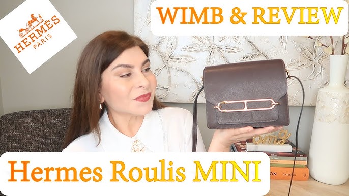 Hermes Barenia Faubourg Mini Sac Roulis Gold With Palladium Plated Hardware