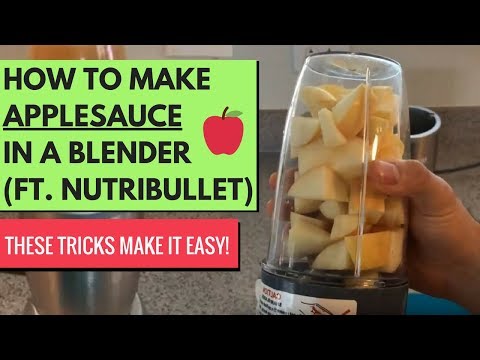 The BEST Way to Make Raw Applesauce in the Nutribullet (Or Any Blender)
