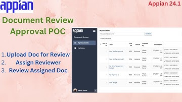 Document Review Approval App | Appian POC | Appian Tutorials