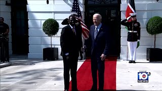 Biden welcomes Kenyan president, discusses plan to send police to Haiti