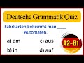 Grammatik Quiz Deutsch | Teste dein Wissen A2-B1 | Deutsch für Anfänger | German for Beginners | DaF