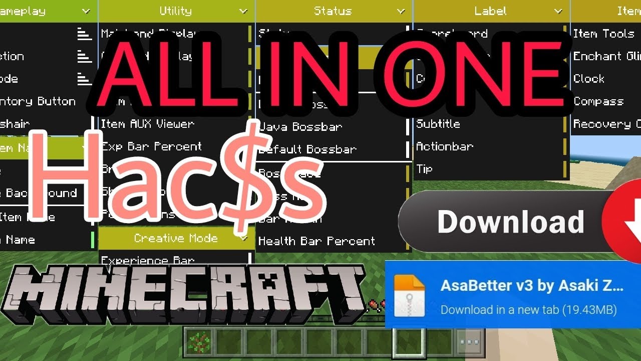 Minecraft mod menu client pack 1.19.31 All in one | Direct download ...