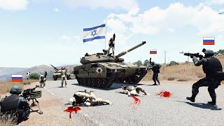 1 minute ago! Russia boldly ambushes Israeli armed convoy - ARMA 3