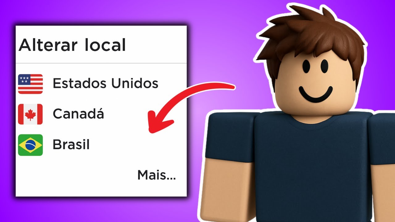 Como Alterar a Localização da Conta do Roblox - YouTube