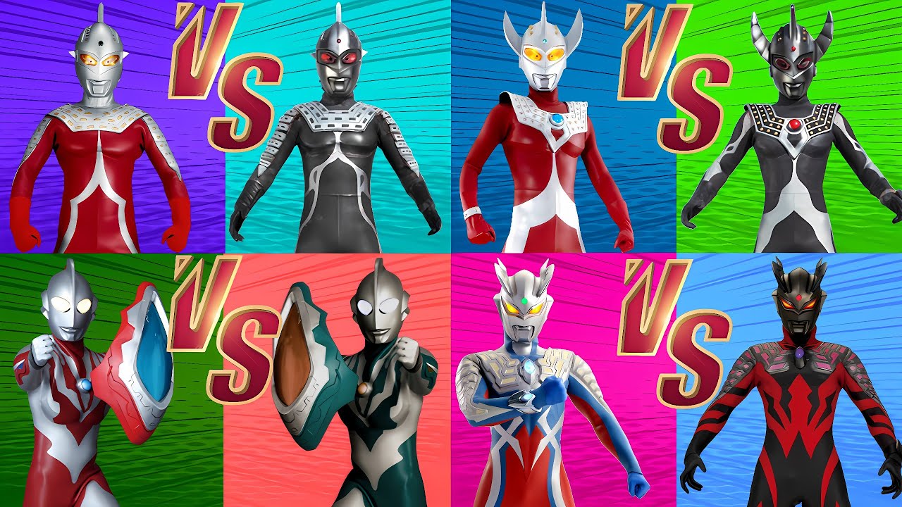 ULTRASEVEN VS CHAOSROID SEVEN, ULTRAMAN TARO VS CHAOSROID TARO, RIBUT VS RIBUT DARKNESS #ウルトラマン