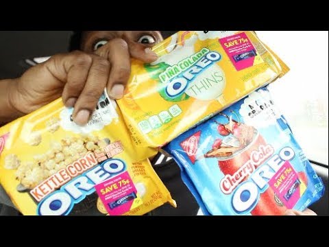 Video: Nuova Prova Di Gusto Di Oreo Flavours: Cherry Cola, Piña Colada, Kettle Corn