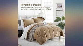 Peace Nest 3-Piece Ultra-Soft Fluffy Sherpa Reversible Down Alternative Comforter Review