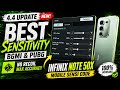 4.4 Update Infinix Note 50X Best Sensitivity Bgmi & Pubg | Infinix Note Mobile Sensi Code 4.4 Update