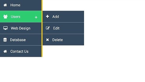 Design vertical menu with CSS
