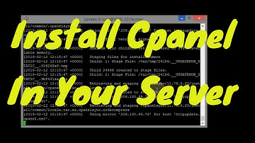 How to install cPanel in your server