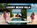 INFINITY POOL BEACH VILLA | Angsana Velavaru Resort | Maldives Vlog 5