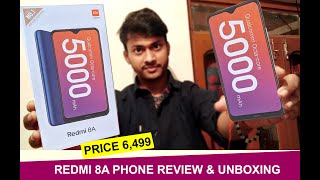 BIG SCREEN SMARTPHONE PRICE  6000 - 7000 REDMI 8A UNBOXING BUDGET PHONE bari screen ke sath RS -6500