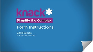 Form Instructions - Knack Database