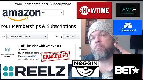 How to Cancel Channel Subscription (AMC+ Paramount+ Showtime Noggin BET+ REELZ Plus) on Amazon Prime