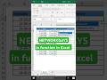 Networkdays functions in Microsoft Excel #excelhacks #excelfunctions #excelfunctionsguide #excelform