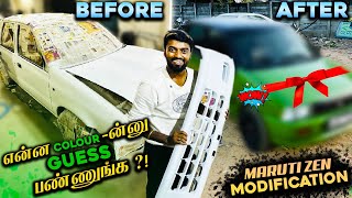 Maruthi ZEN car MODIFIED !! 🚗 Full Repair & Repainting work 23 yrs Old Car | DAN JR VLOGS