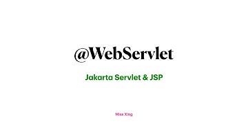 14. @WebServlet