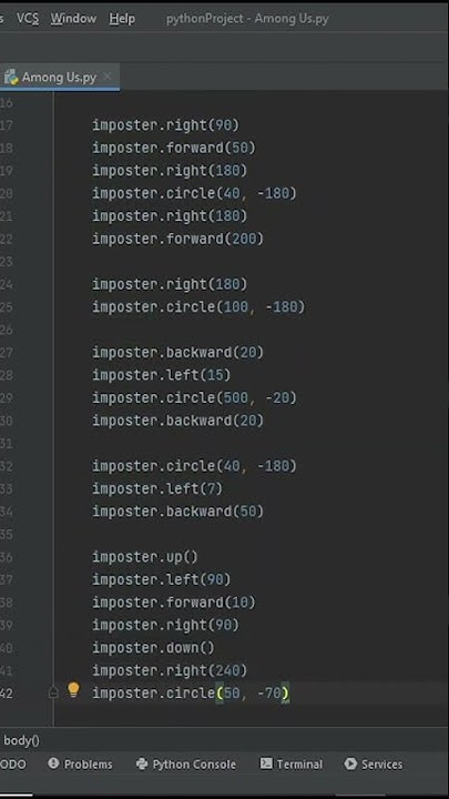 Draw Among us in python | turtle | turtle graphics #6 #shorts #python ...