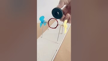 Fan Rotation coil by megantic field || Experiment witj magnet ||