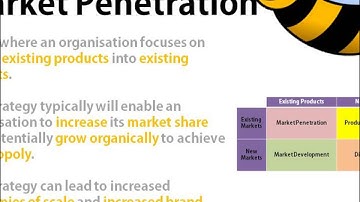 Bee Business Bee Ansoffs Matrix Presentation