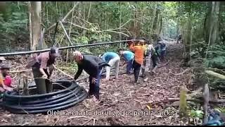 Pipa HDPE 73 roll sepanjang 7,3 Km untuk Dusun Dam Kasipahu, Dompu, NTB