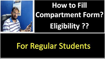 How to Fill CBSE Compartment form 2018 for Regular Student ????